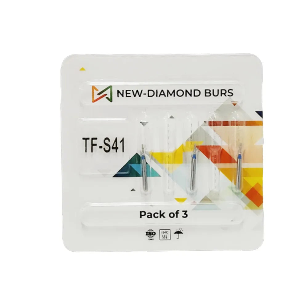 NewDiamond Taper Fissure Diamond Bur -TF ( Pack Of 3)