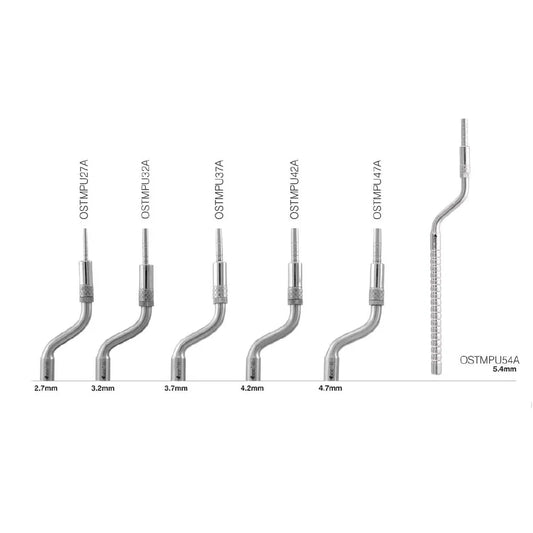 GDC Osteotomes Flat Curved with Cassette Set Of 6 (OSTMPUAWC6)