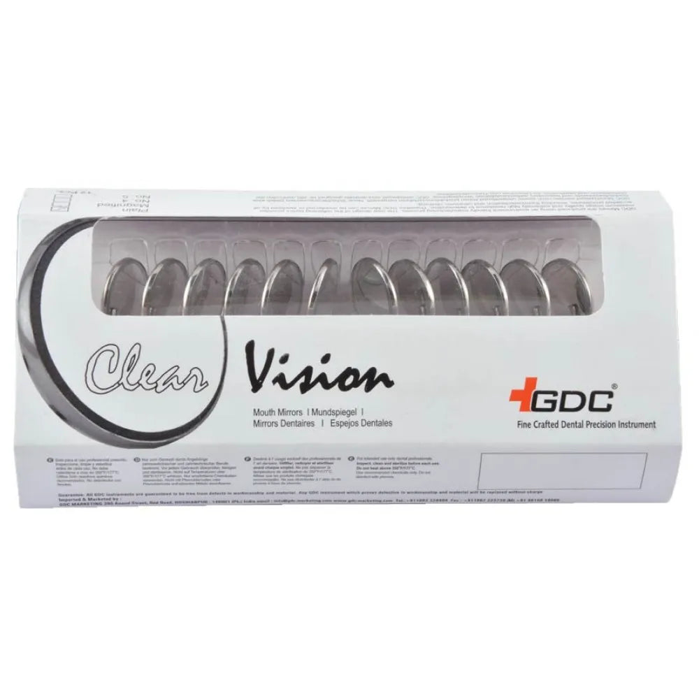 GDC Mouth Mirror Tops Magnified Pack Of 12 - 4 (Mmtm4)