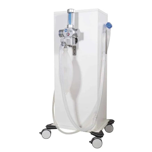 Baldus Analog -70 Oxygen-Nitrous Oxide Mixer Sedation Unit with Encased Cart