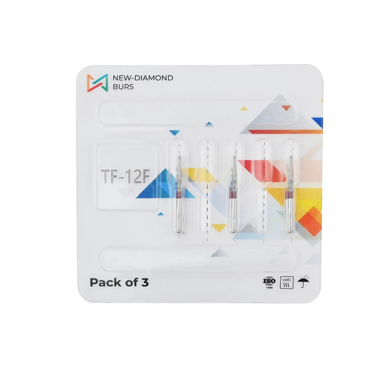 NewDiamond Taper Fissure Diamond Bur -TF ( Pack Of 3)