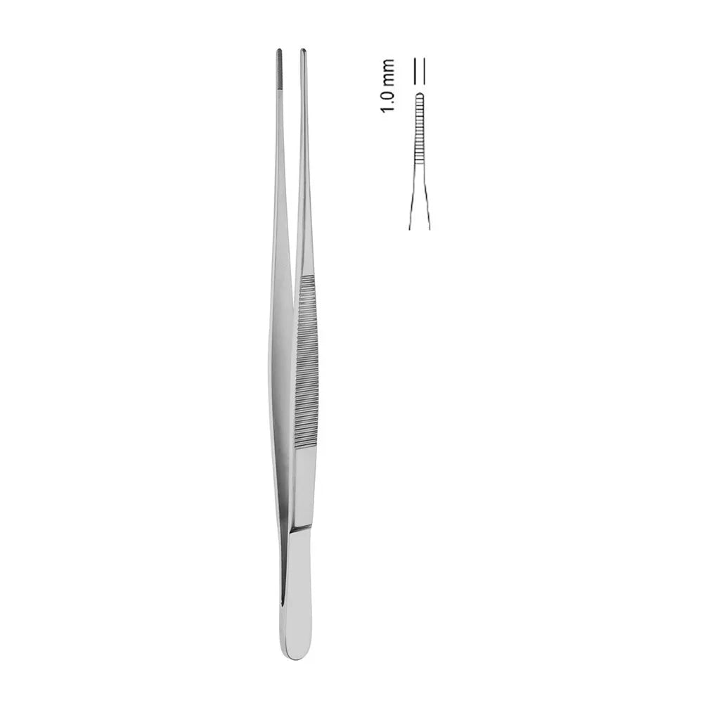 GDC Tissue Forceps Semken - Straight 12.5cm (Tp31)