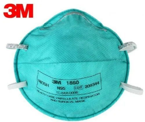 3M 1860 N95 Mask NIOSH Approved (Pack of 20)