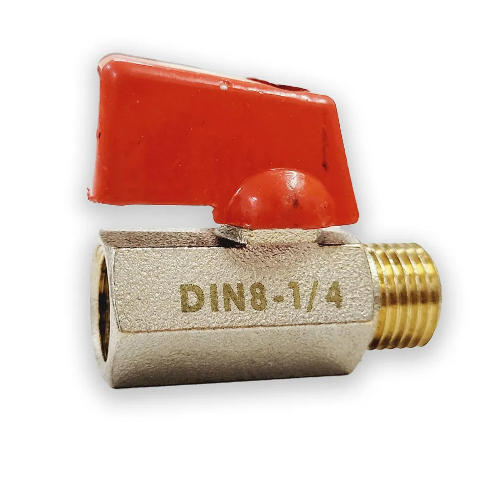 Sparedent Brass Mini Ball Valve Male/Female