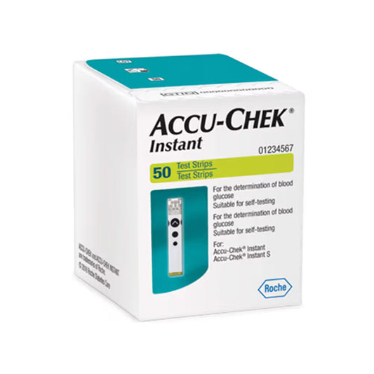 Accucheck Instant Glucometer Strip - Pack of 50 Strips