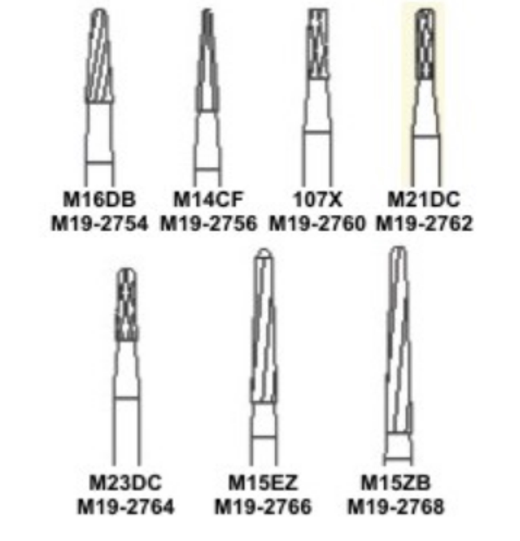 Mani M15ZB Carbide Surgical Burs
