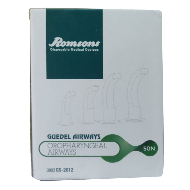 Romsons Guedel Airway - 00 Pack of 50 (GS-2012)