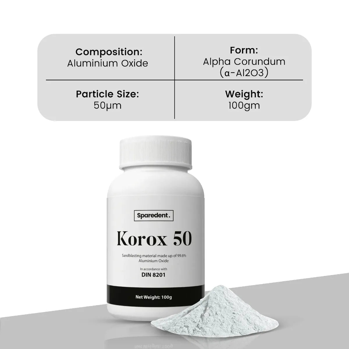 Sparedent Korox 50 Powder for Sandblaster/Polisher