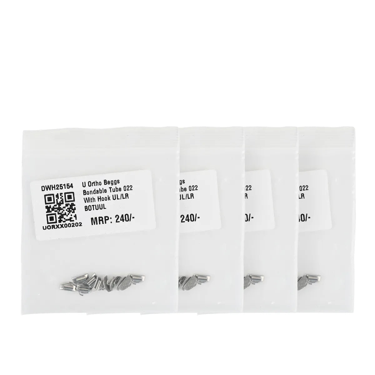 U Ortho Beggs Bondable Tube 022 With Hook 10/pk