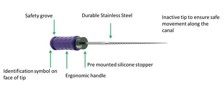 Dentsply M-Access K-Files 21mm (Hand Operated Files)