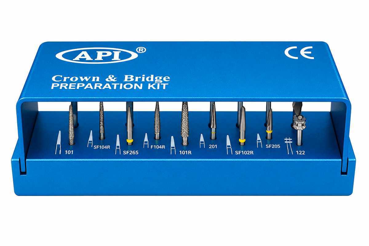 API Crown & Bridge Preparation Burs Kit