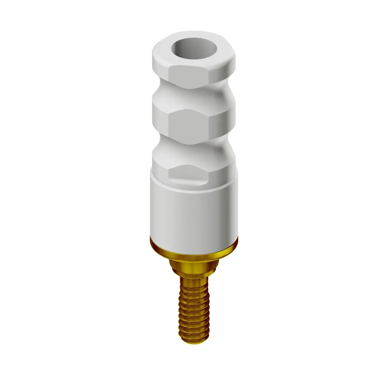 Adin CloseFit NP Non Engaging Titanium / Plastic Casting Abutment 4.2mm x GH 1mm x 13.2mm (NP3097)