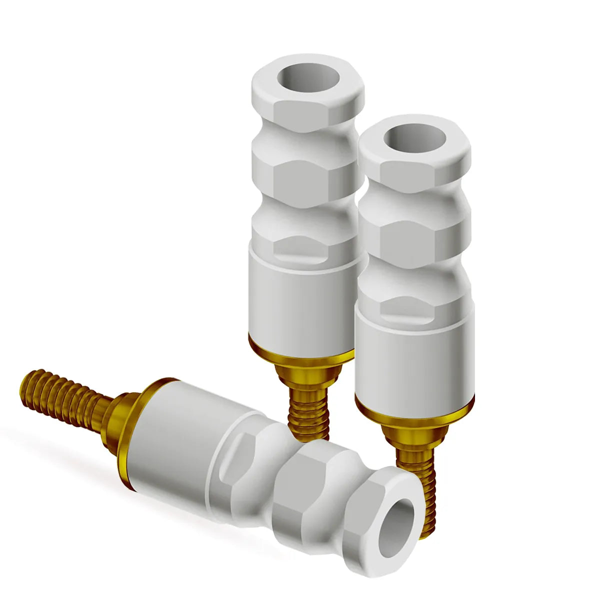 Adin CloseFit NP Non Engaging Titanium / Plastic Casting Abutment 4.2mm x GH 1mm x 13.2mm (NP3097)