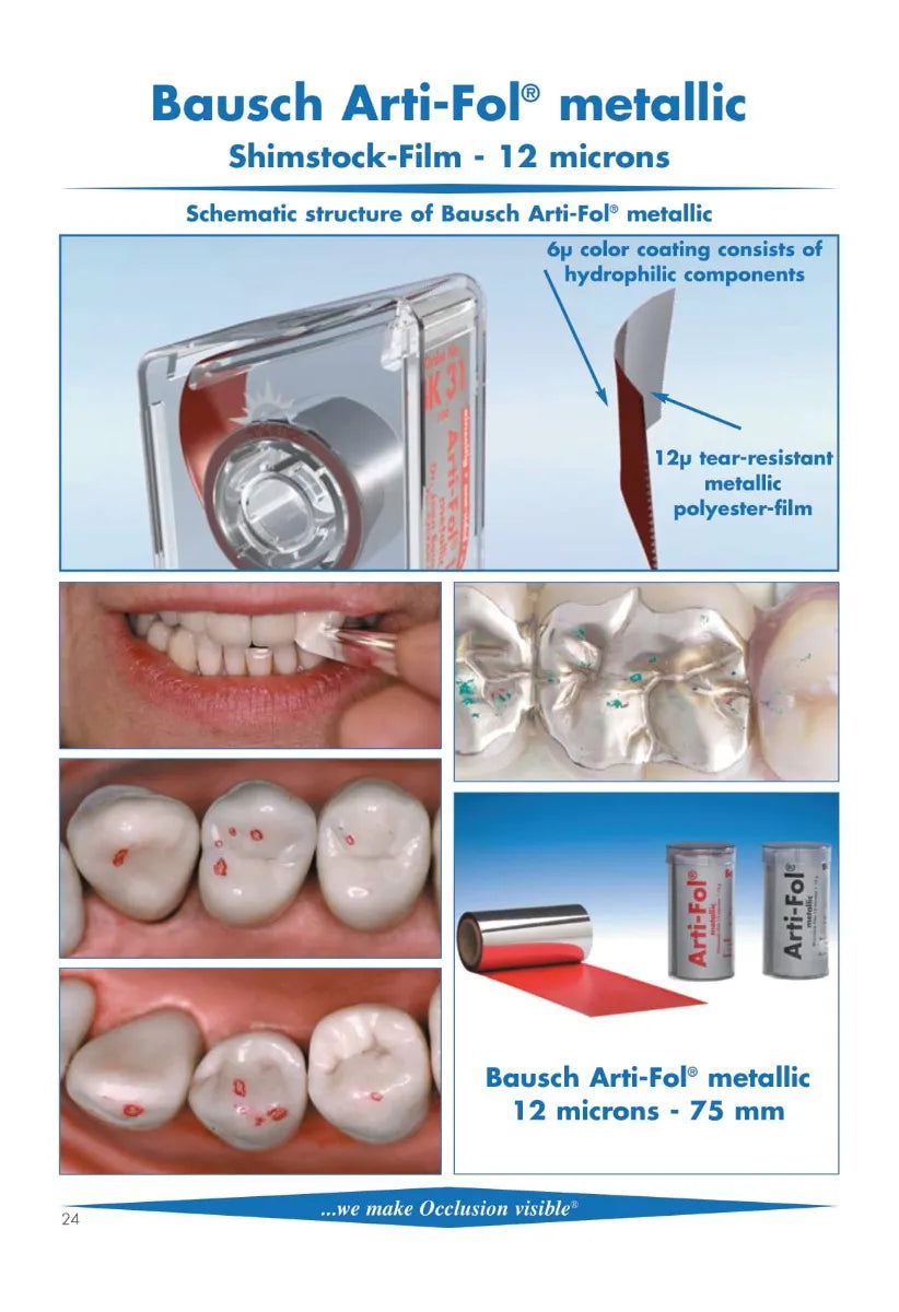 Bausch Arti Fol Metallic Shimstock Flim 12µ Microns