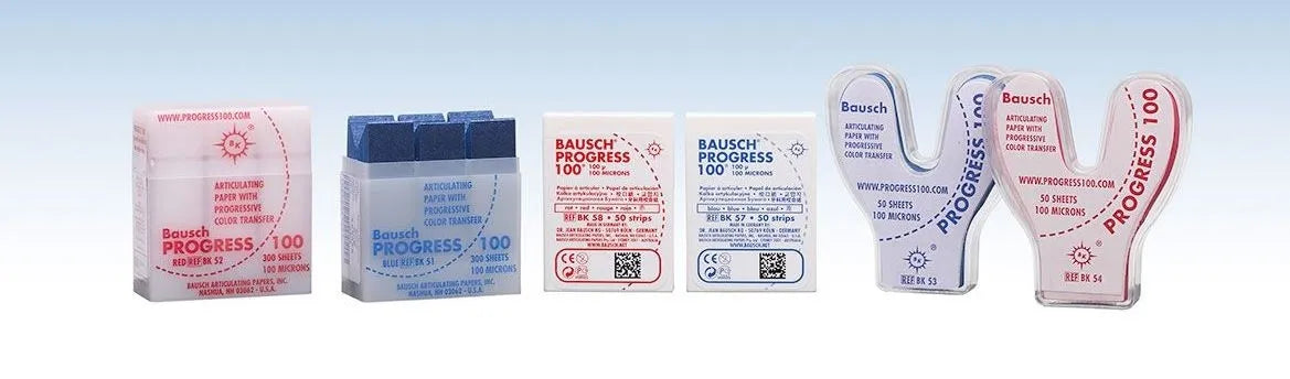 Bausch Articulating Paper with Progressive Colour Transfer - 100µ Microns