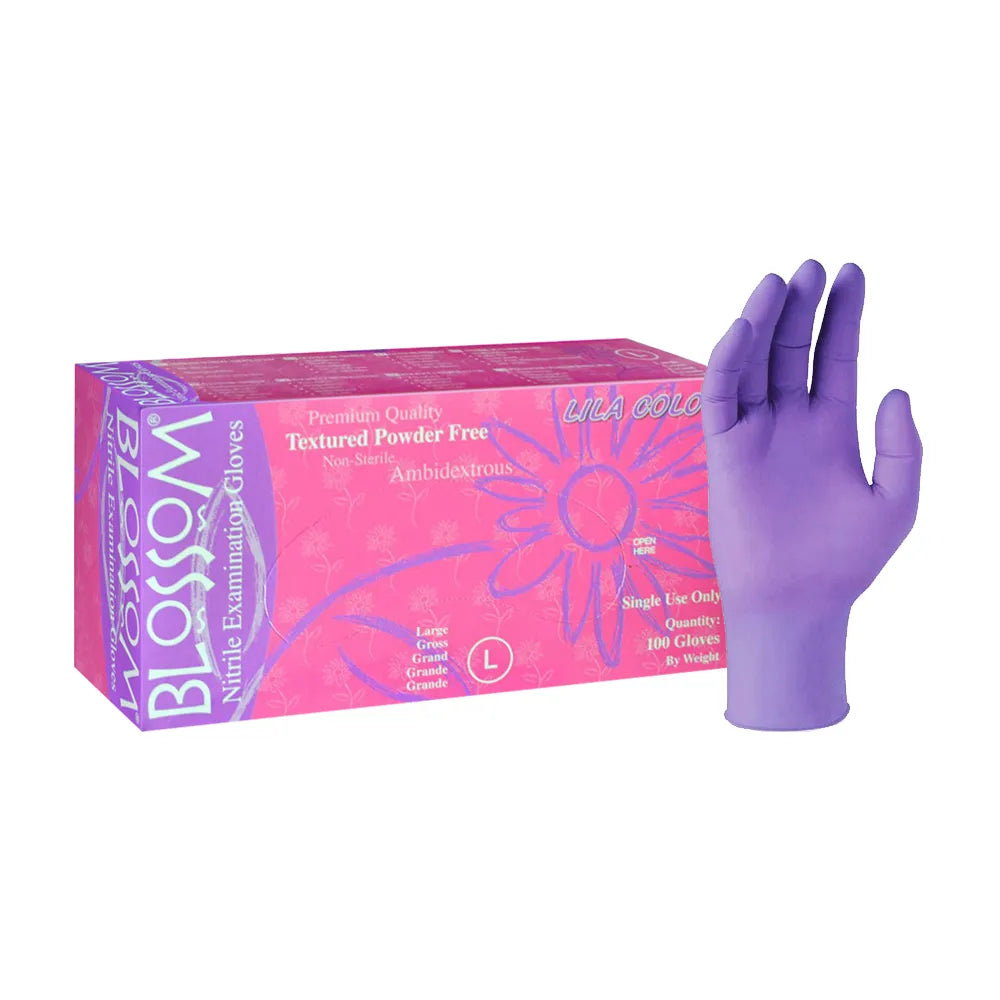 Blossom LILA Nitrile Exam Gloves