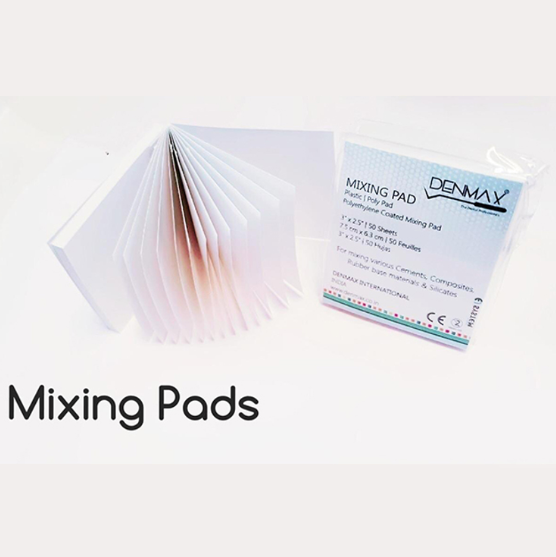 Denmax Mixing Pad - 2.5" X 3" Pack of 50 Sheets