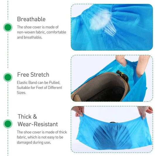ET Dental Disposable Non-Woven Shoe Cover (Pack of 100)