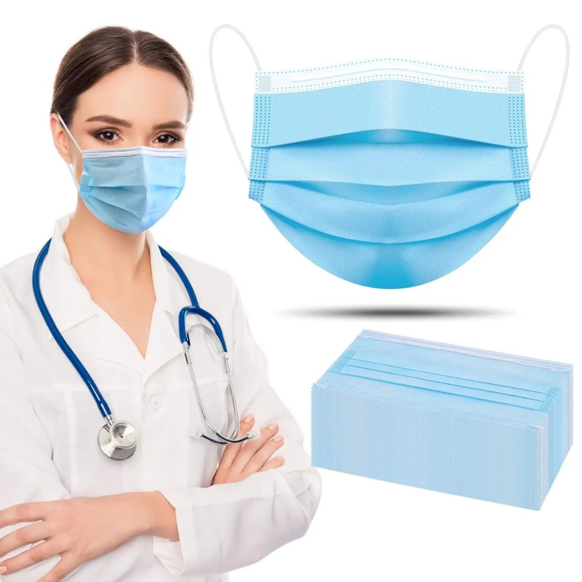 ET Dental Face Mask 4 ply ( Pack Of 100 )
