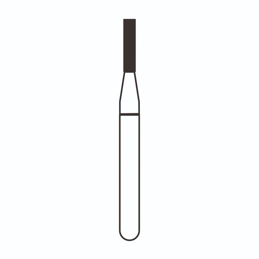 Frank Dental Cylinder Flat End FG Diamond Bur - Pack of 5