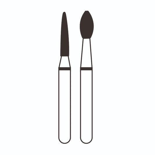 Frank Dental Flame Ogival FG Diamond Burs - Pack Of 10