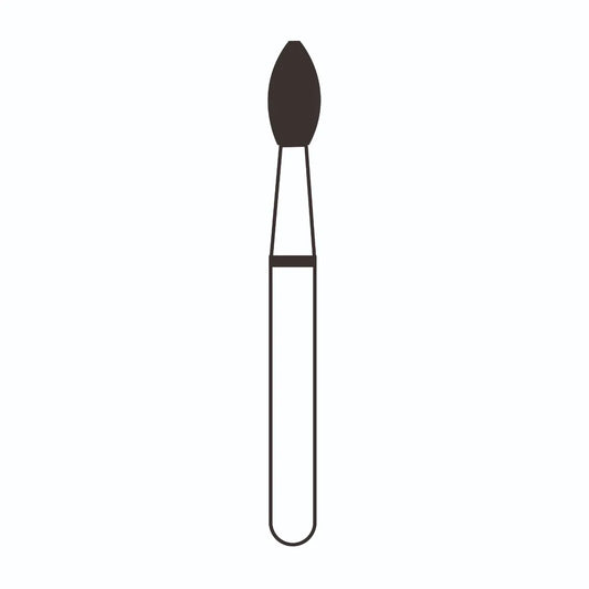 Frank Dental Flame Ogival FG Diamond Burs - Pack Of 5
