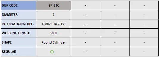 Frank Dental Round Cylinder Diamond Bur SR Series (Coarse)