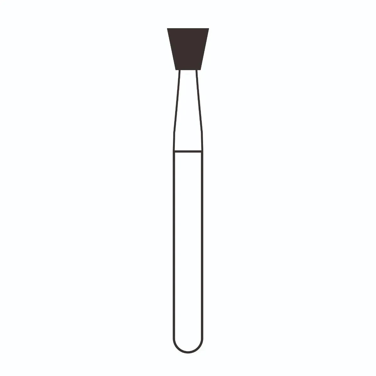 Frank Dental Straight Inverted Cone FG Diamond Bur - Pack of 5