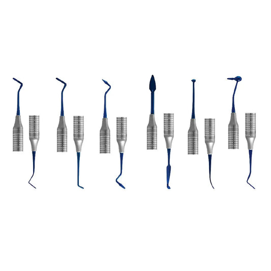 GDC Composite Instrument Blue Titanium - Set Of 6 In Pouch (CIBS6)