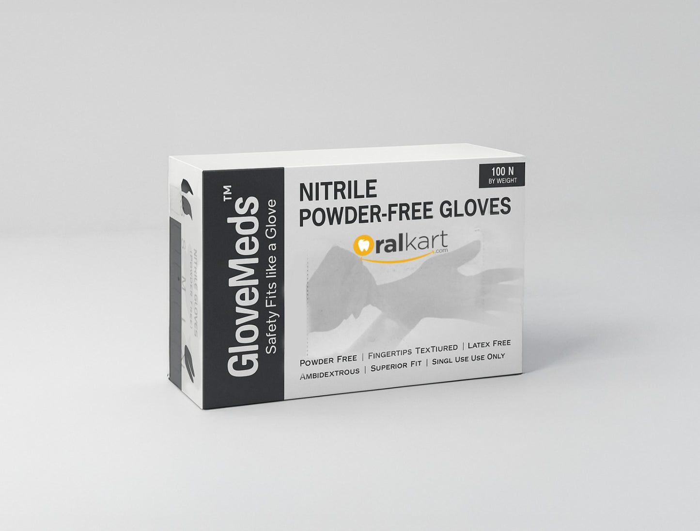 Glovemeds Examination Nitrile Gloves Black