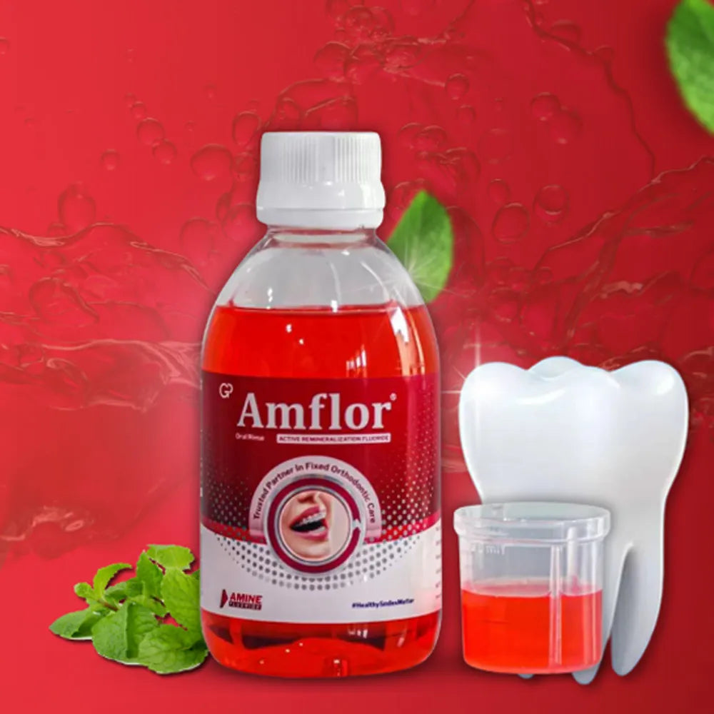 Group Pharma Amflor Oral Rinse With Active Remineralization Fluoride