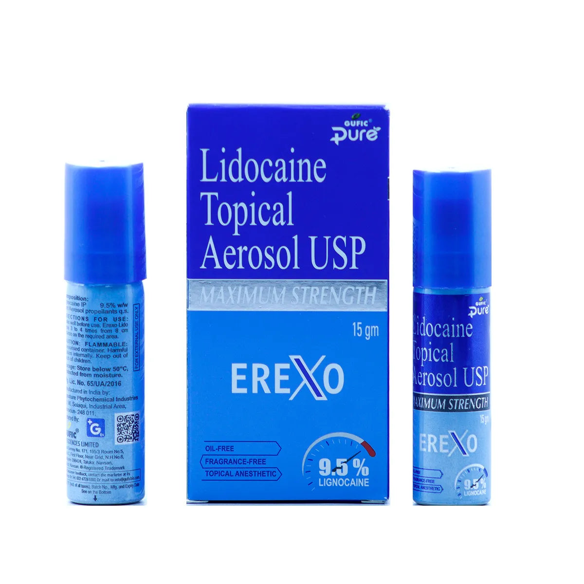 Gufic Pure Erexo Lidocaine Topical Anaesthetic Spray