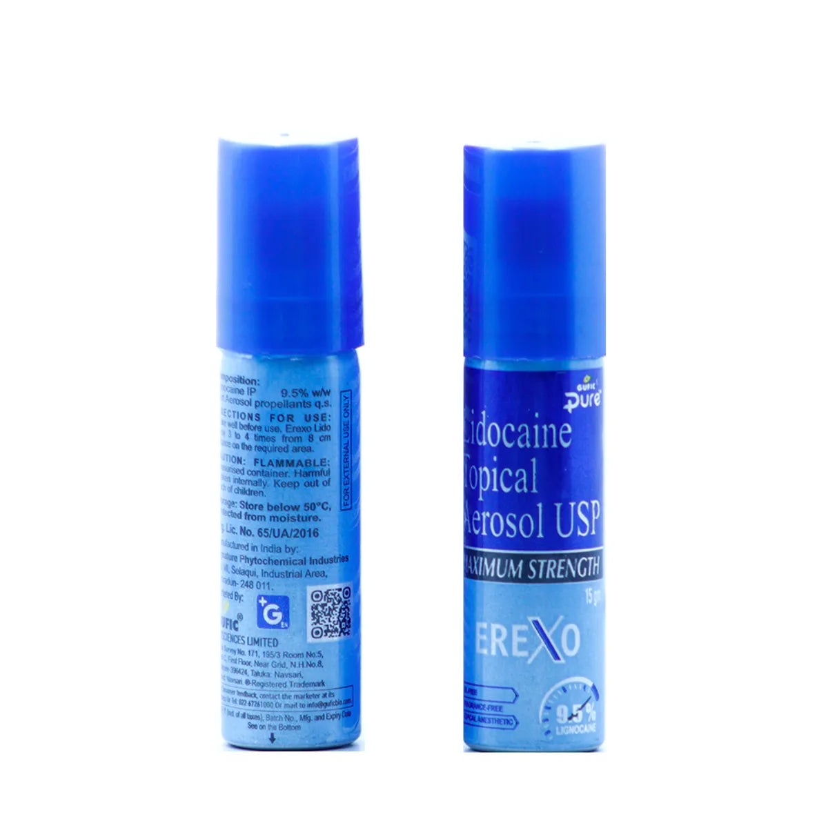 Gufic Pure Erexo Lidocaine Topical Anaesthetic Spray