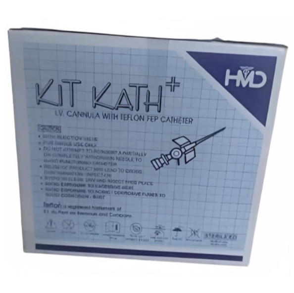 HMD Kitkath+ IV Cannula - 16G W/O Injection Port Pack of 100