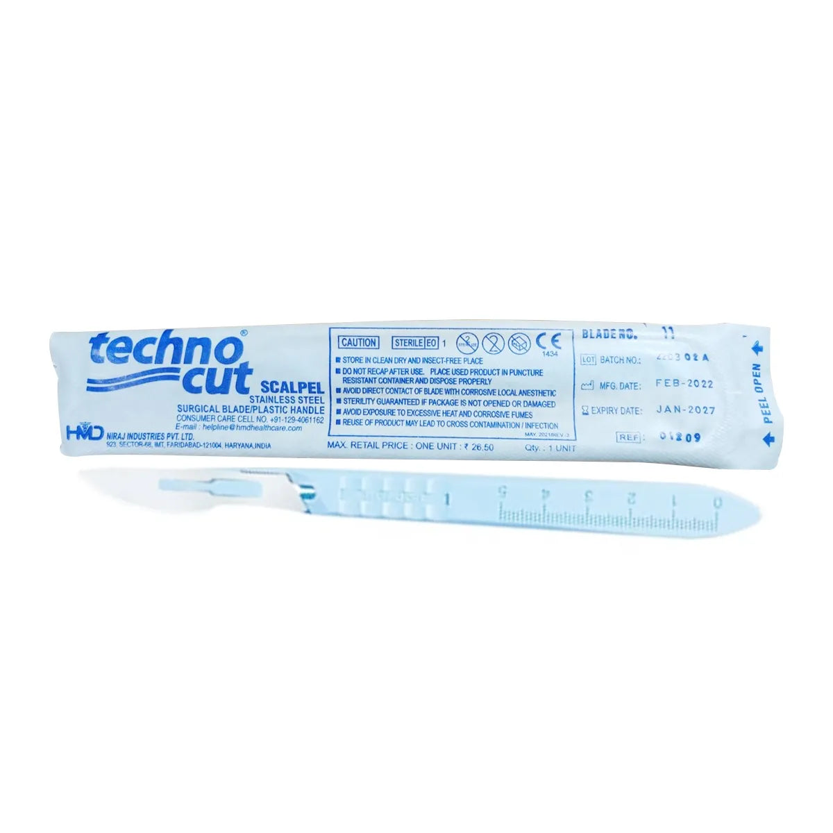 HMD Techno Cut Surgical Scalpel (Pack of 10)