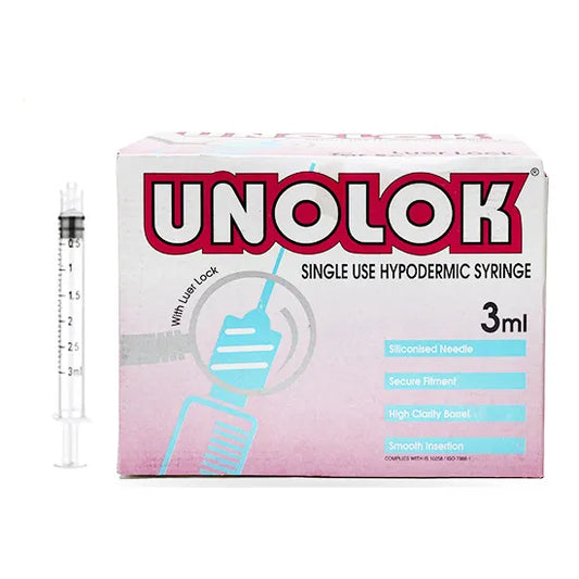 HMD Unolok Syringe Without Needle - 3ml