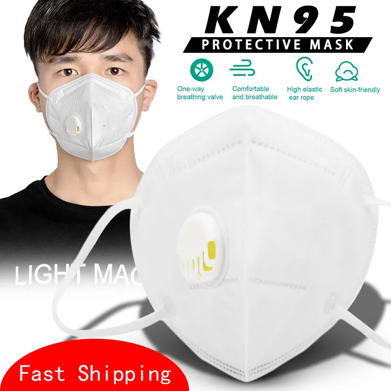 K N95 Respirator Mask With Filter Valve