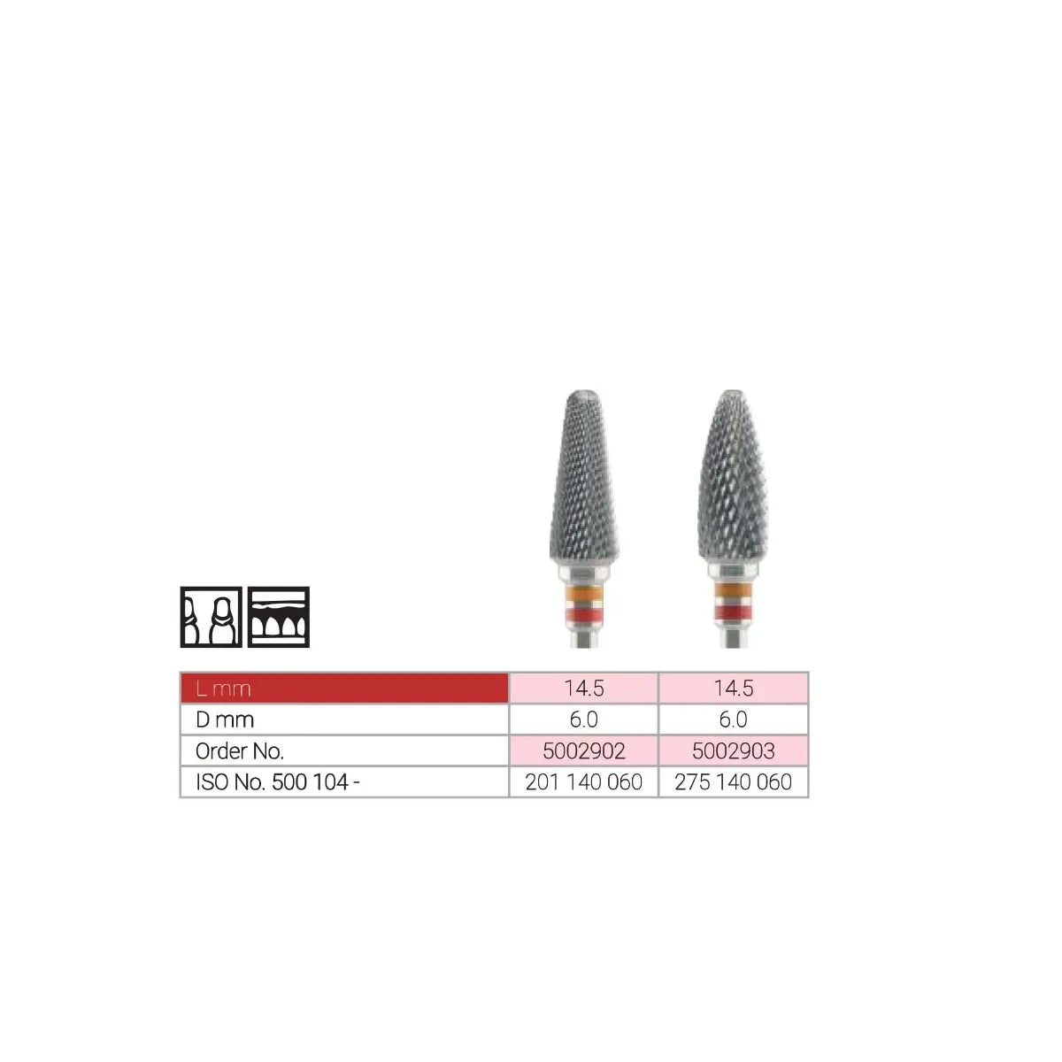 Labodent Tungsten Carbide HP Burs For Acrylic Resins