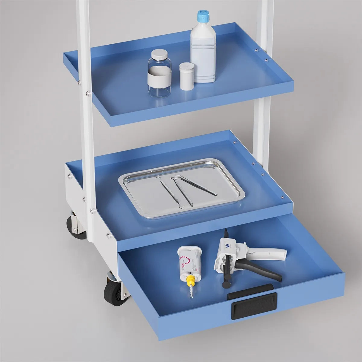 Life Dental Trolley Lite Double Pillar