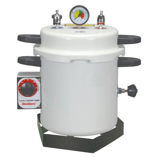 Life Stericlave With Rotary Timer - 14 Litres (Cream) With Drum (8 x 8 inches) [ST911EPT]