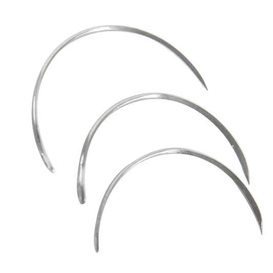 Lifeline Stainless Steel Suture Needles Half Circle Cutting
