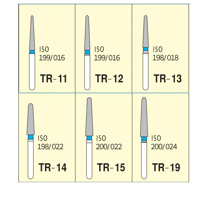 Mani Diamond Burs - Taper Round End / Tr Series