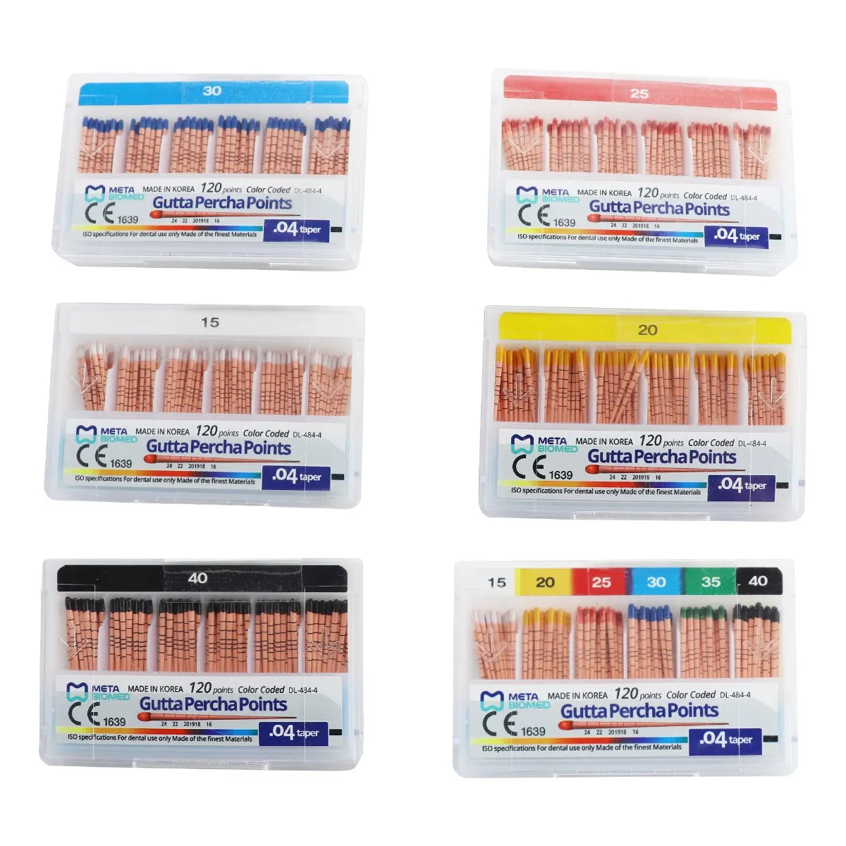 Meta Gutta Percha Points Special Taper - 4%