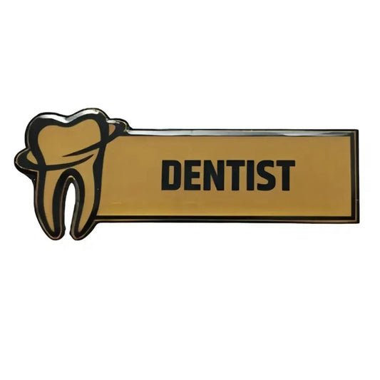 Metal Golden Unique Dents Dental Badges