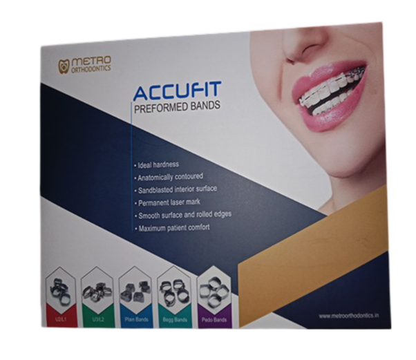 Metro Orthodontics Box of 240 Plain Adult Orthodontic Bands