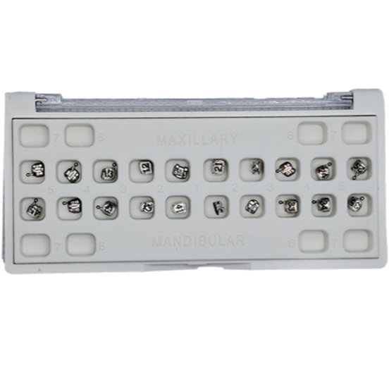 Metro Orthodontics Diamond Series Pack of 20 Metal Conventional Brackets