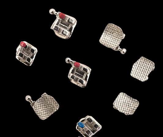 Metro Orthodontics Gold Series Upper/Lower 3-3 022 Metal Conventional Brackets