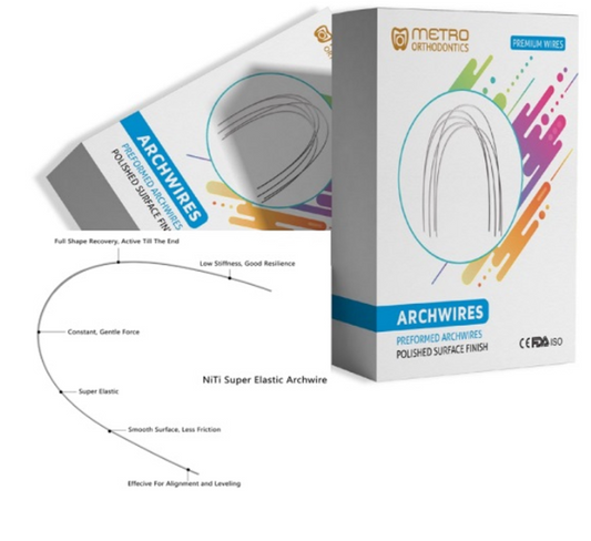 Metro Orthodontics Ovoid Rectangular Super Elastic NiTi Archwires