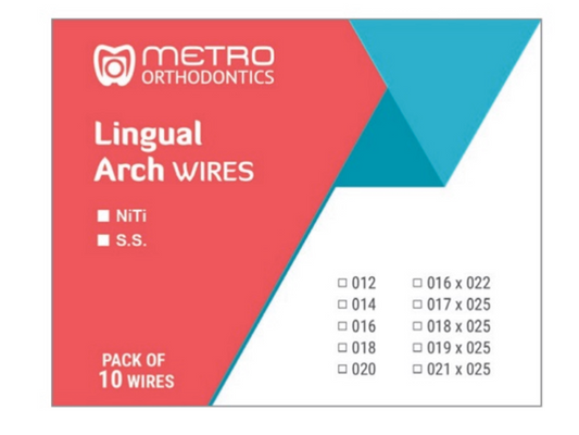 Metro Orthodontics Ovoid Round Lingual NiTi Archwires - Upper