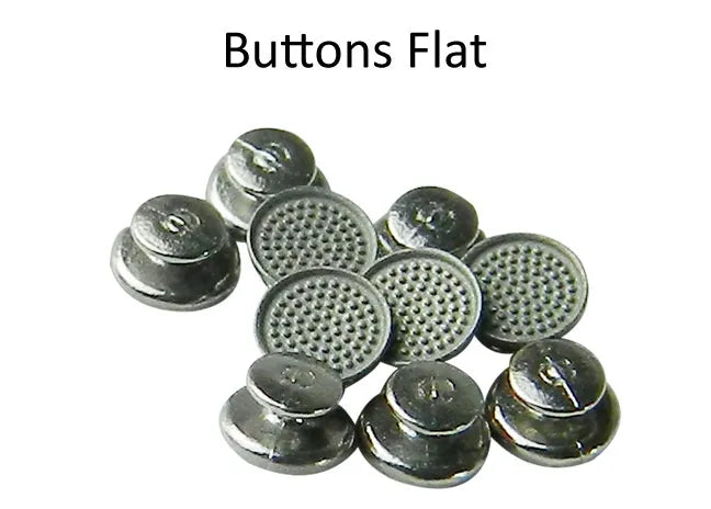 Morelli Bondable Buttons Round Base 10/pk